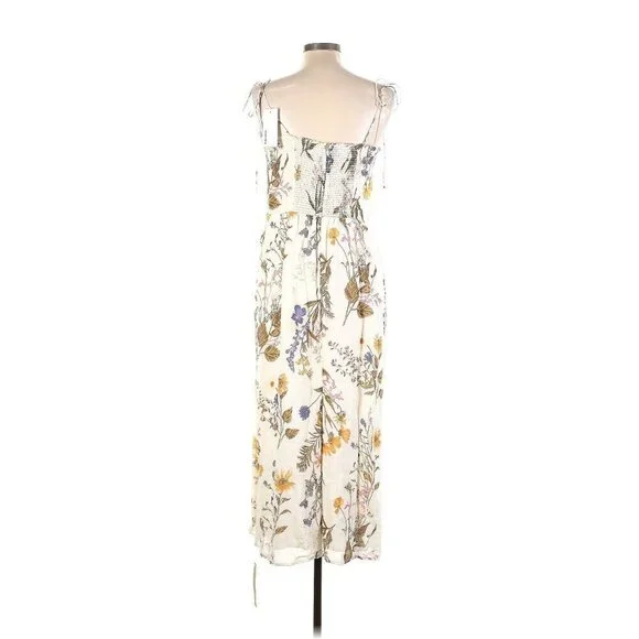 NWT Reformation Kourtney in Frolic Floral Tie Strap Georgette Midi Dress 12 - Picture 2 of 4
